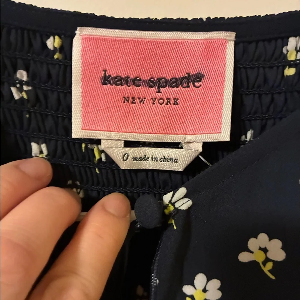 NWOT Kate spade blue floral maxi dress size 0